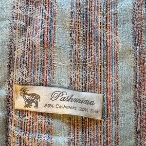 Pashmina Multicolor Striped Scarf